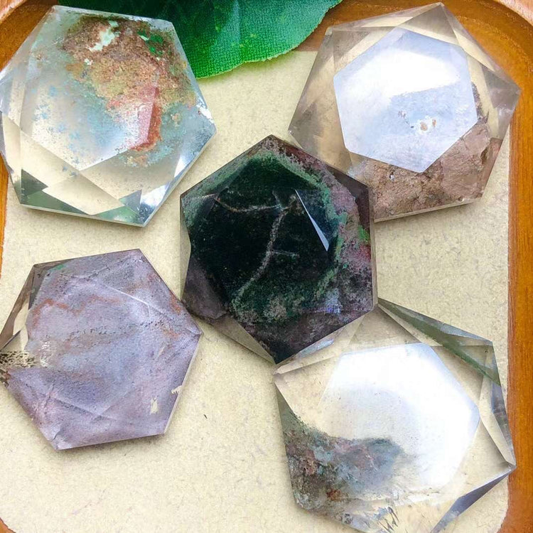Garden quartz Hexagram