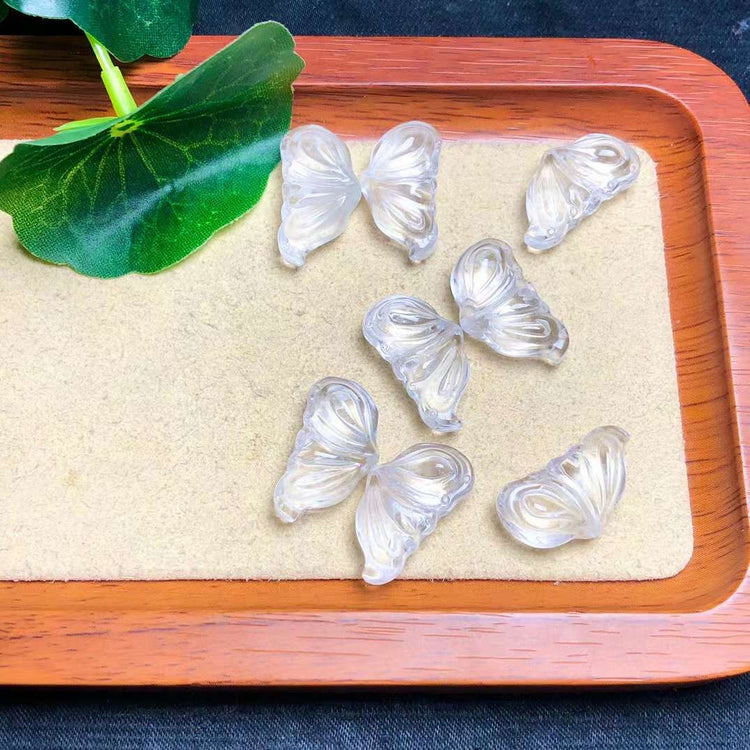 Clear quartz mini butterfly