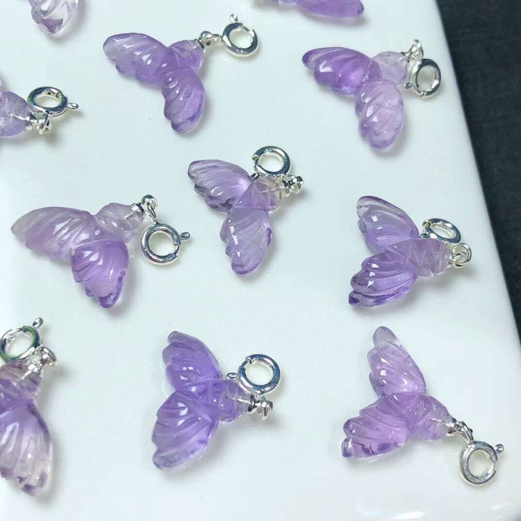 Amethyst Mermaid tail pendant