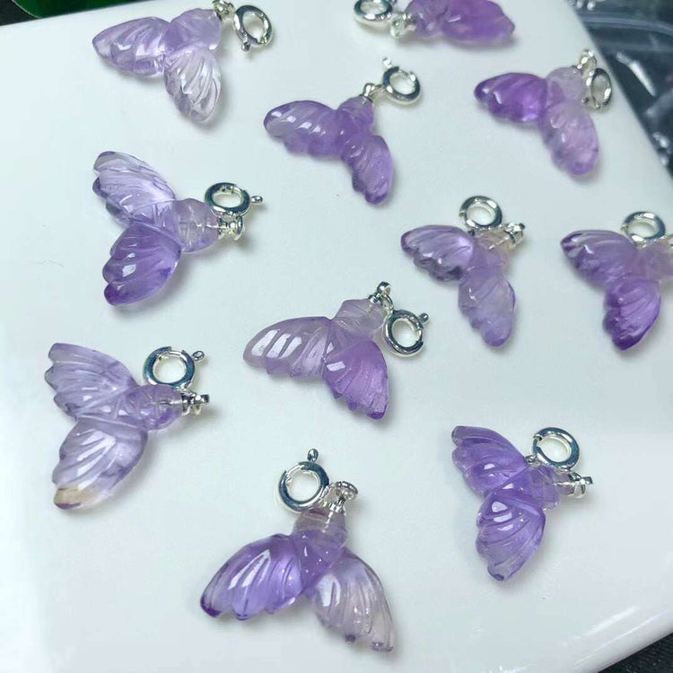 Amethyst Mermaid tail pendant