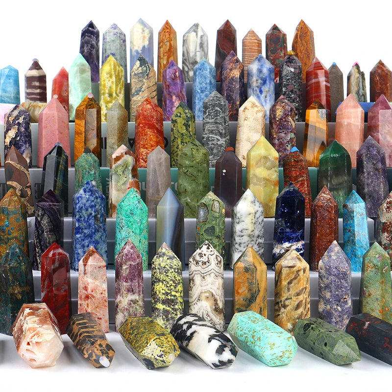 CHUSE Crystal Crafts Natural Quartz Crystal Wands Point Crystals Healing Stones Tower for Wholesale Bulk