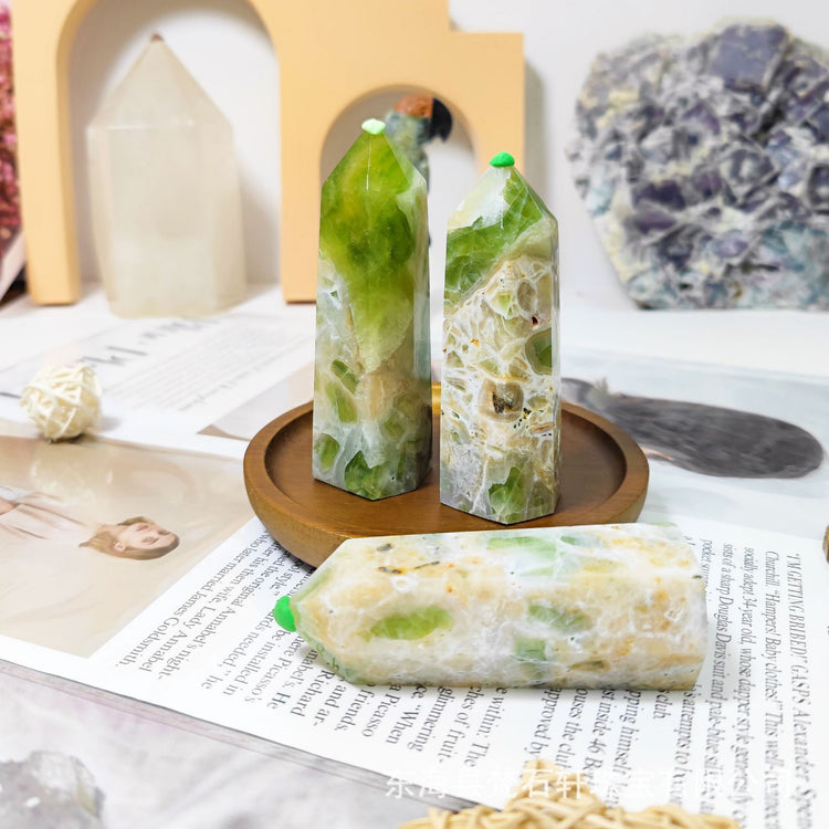 Green quartz tower